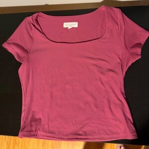 Square Neck Fitted Tee